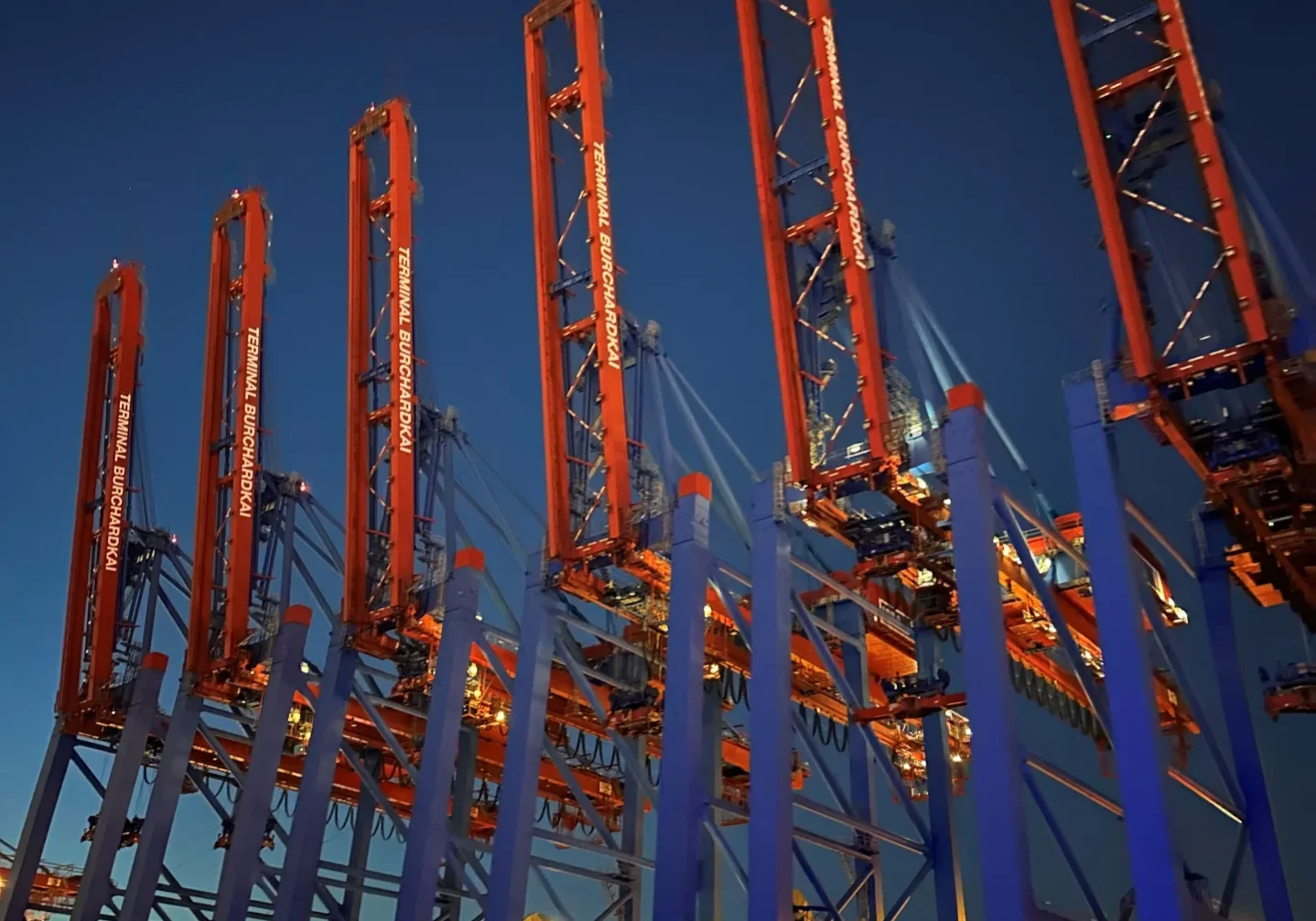 Grues du port de Hamburg